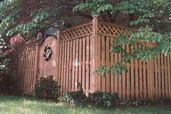 cedar wood fence